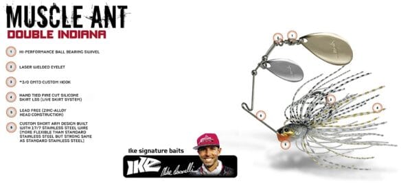 Molix Muscle Ant Spinnerbait 1/2 oz DI - Image 5