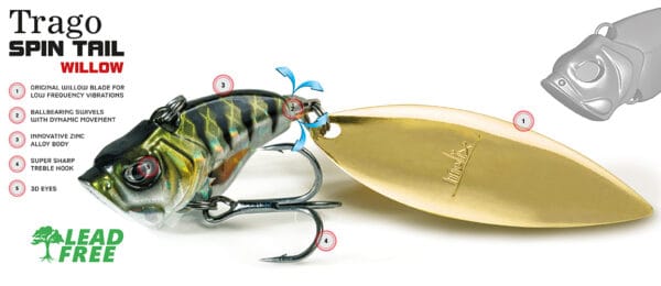 Molix Trago Spin Tail Willow 3/4 oz - Image 7
